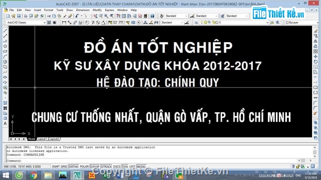 đồ án tốt nghiệp,đồ án chung cư,chung cư,Đồ án chung cư thống nhất